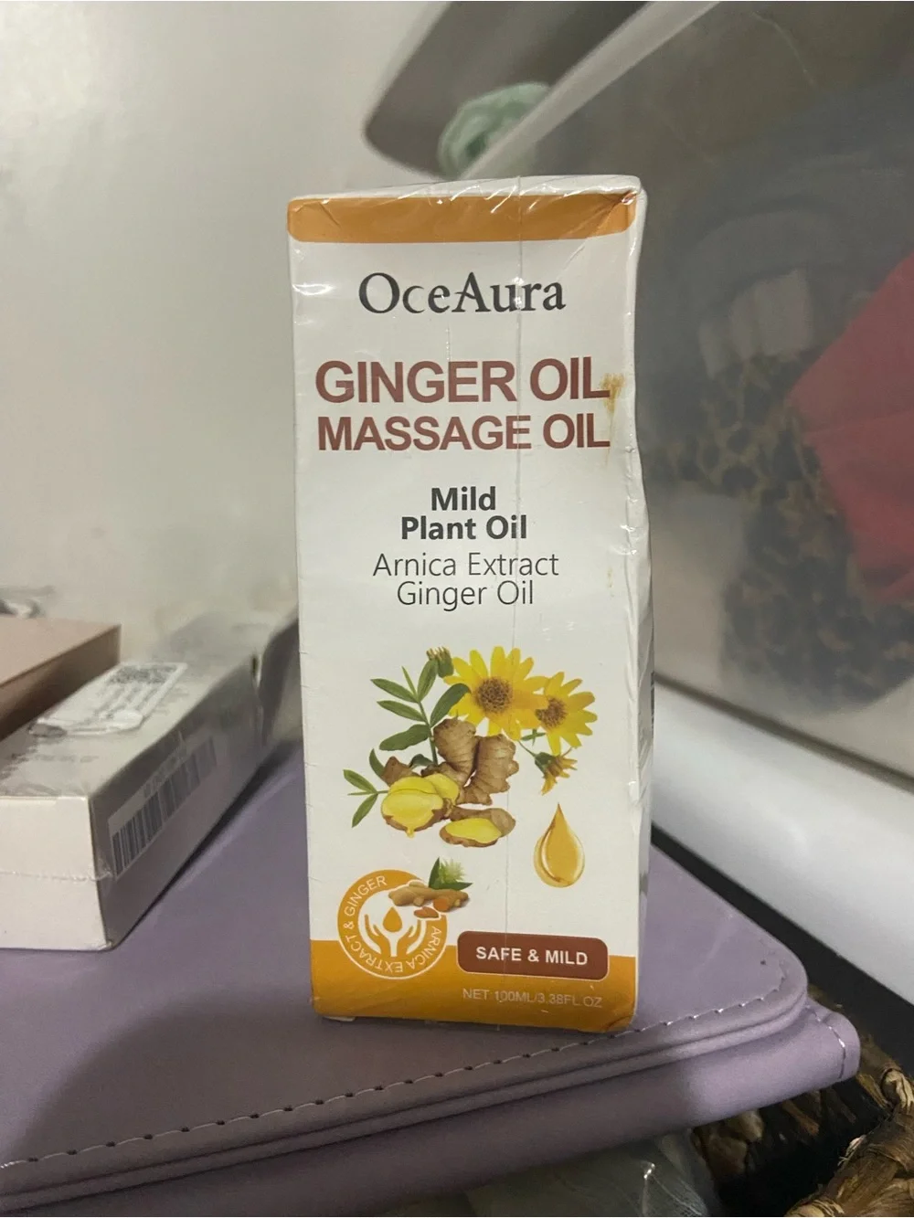 OceAura Ginger Body Massage Oil 100ml Relaxing Essential Oil